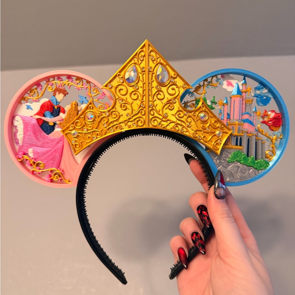 Sleeping Beauty Aurora 3D Printed Castle Disney Ears